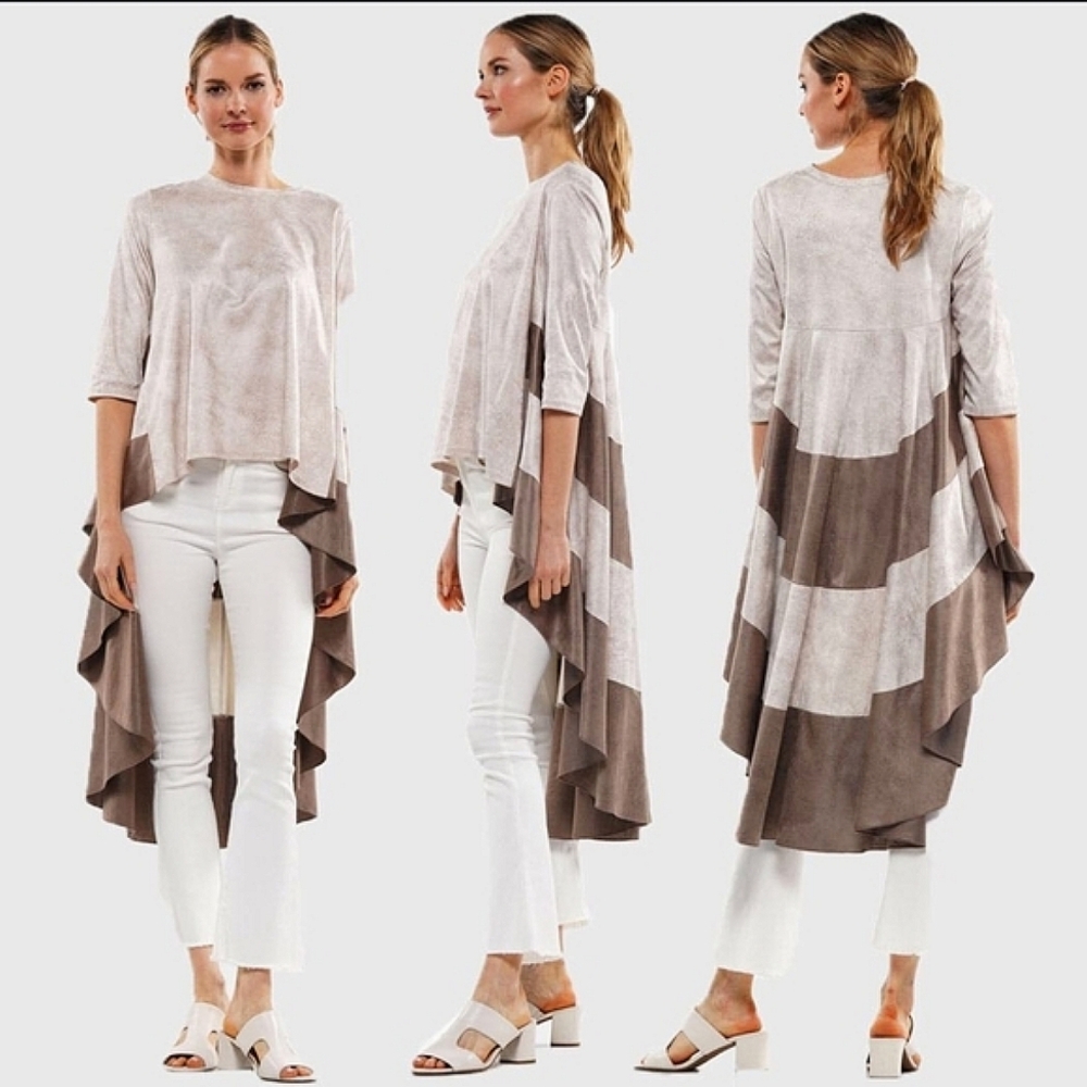WHY Dress | High Low Waterfall Tunic